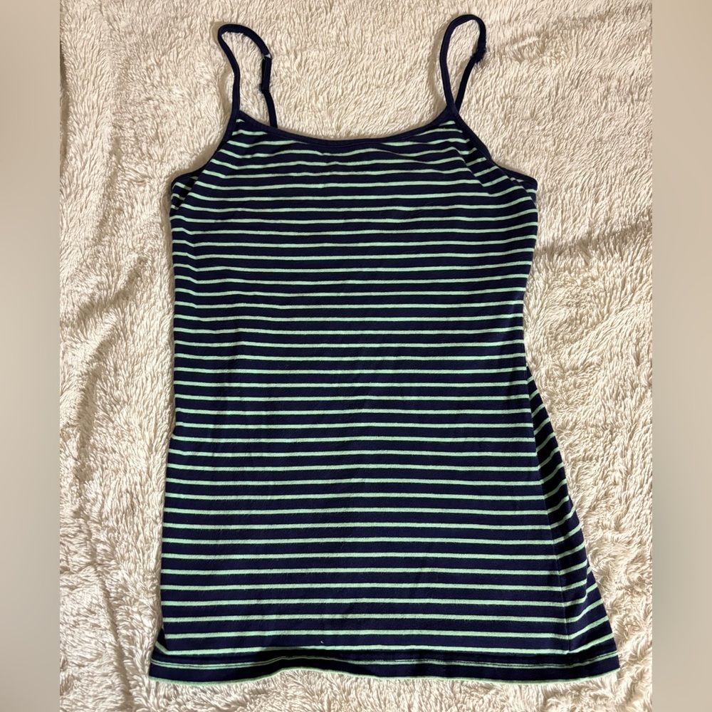 Striped Camisole with Built-In Shelf Bra